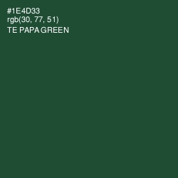 #1E4D33 - Te Papa Green Color Image